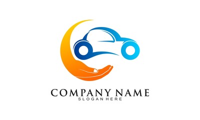 Car garage care vector icon