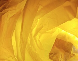 yellow crumpled paper