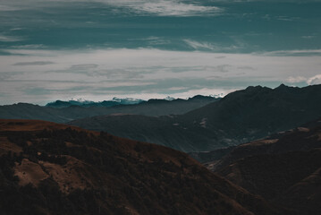 time lapse of clouds over the mountains