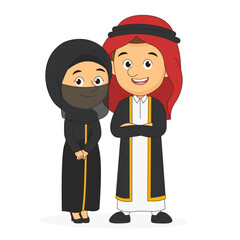Ramadan kareem,happy fasting ramadan cute cartoon illustration arabic