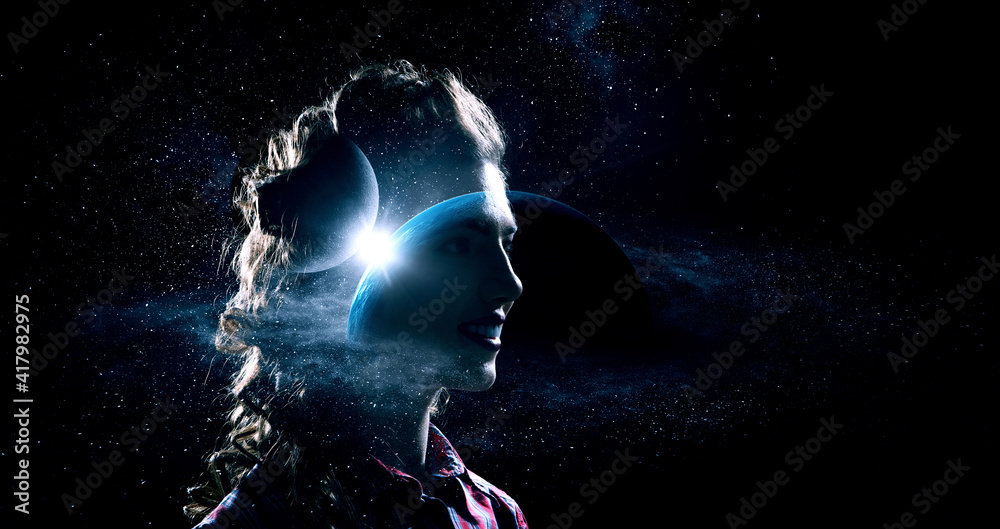 Canvas Prints the universe within . mixed media