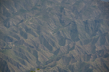 Scenic view from the top in Cerro Gordo, Queretaro; Mexico