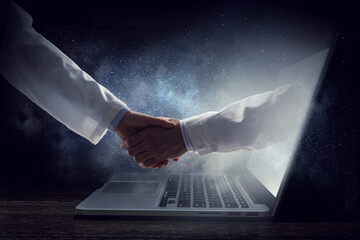 Social Web Network Background Image