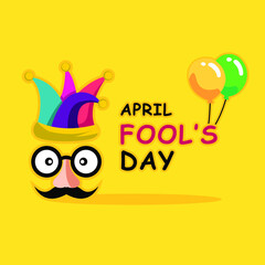 April fools day vector illustration background, poster or banner.