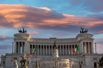 Obraz premium Rome, Scenic Altare della Patria. Vittorio Emanuele II Monument .