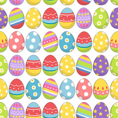 Seamless easter pattern background vector illustration easter day concept