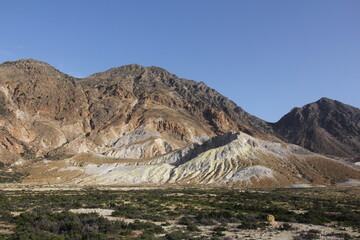 Volcano crater on Nisyros. Greece.