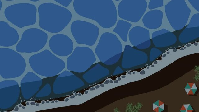 海　リゾート　夜　真上