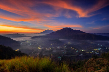 sunrise over the mountains