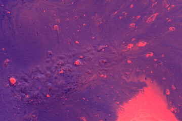 Abstract acrylic purple and pink background. Fluid art illustration with swirl patterns. Liquid marble texture. Modern backdrop