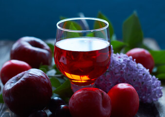 glass of red wine