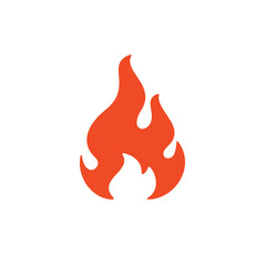 Fire Flame Symbol. Web Icon Logo Template Design Element.