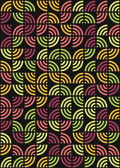 Abstract Geometric Pattern generative computational art illustration