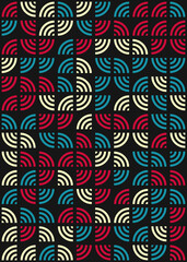 Abstract Geometric Pattern generative computational art illustration