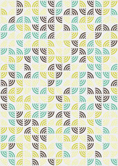 Fototapeta premium Abstract Geometric Pattern generative computational art illustration