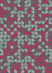 Abstract Geometric Pattern generative computational art illustration