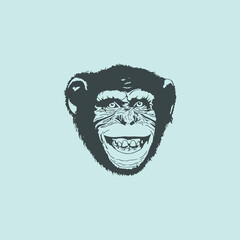 cool ape logo design vector illustrator