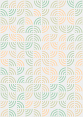 Fototapeta premium Abstract Geometric Pattern generative computational art illustration