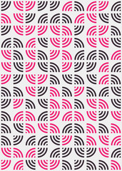 Abstract Geometric Pattern generative computational art illustration