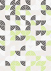 Abstract Geometric Pattern generative computational art illustration