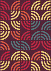 Abstract Geometric Pattern generative computational art illustration