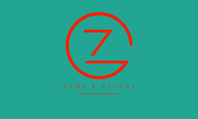 OZ, ZO, O, Z abstract letters logo monogram