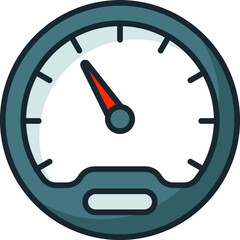 Speedo Meter Concept, Horse Power Vector Color Icon Design, Motor Vehicle Service and automobile repair shop Symbol, Lorry spare parts Sign, auto mechanic stock illustration 