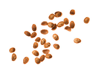 Tasty cornflakes on white background