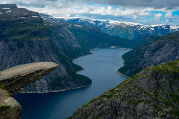 Trolltunga Cliff view, Norway