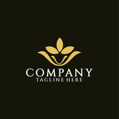 Beauty flower logo design