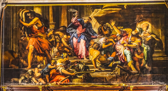 Christ Money Changers Temple Church San Roch San Rocco Venice Italy