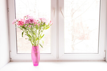 Pink flowers bouquet