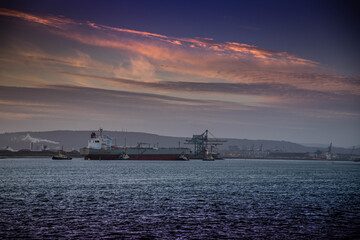 Fototapeta premium Tees Port at sunrise