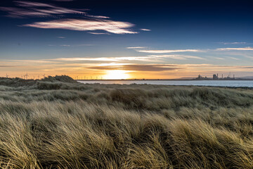 From the beach in Teesside