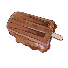 chocolate ice cream melting