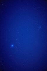 Milky Way stars and starry skies photographed with long exposure.