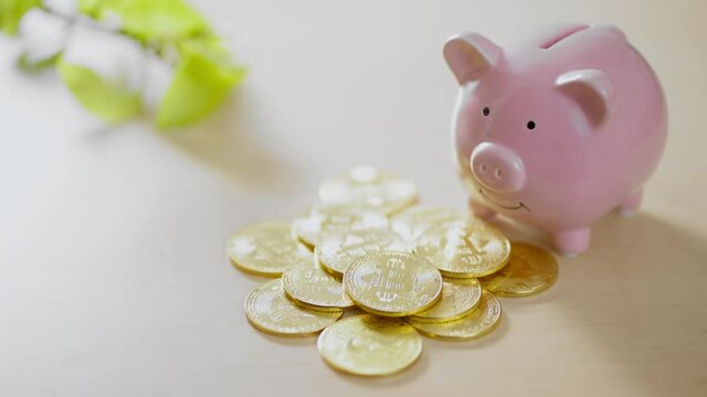 豚の貯金箱とビットコイン