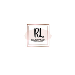 Letter RL Beautiful handwriting logo