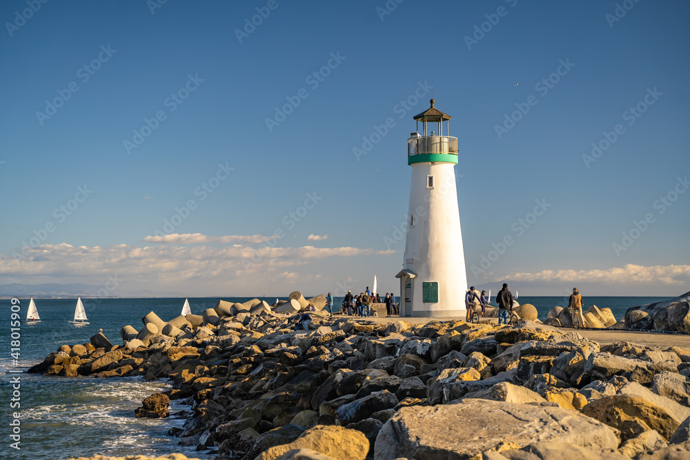 Canvas Prints Walton Lighthouse in Santa Cruz, California