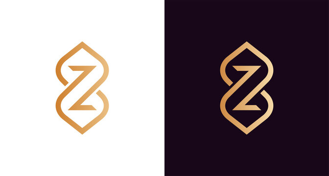 elegant and luxury letter Z infinity logo, classy infinity with initial Z letter Mark logo template
