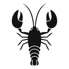 Lobster food icon. Simple illustration of lobster food vector icon for web design isolated on white background
