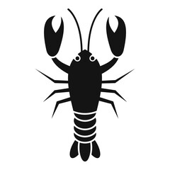 Lobster restaurant icon. Simple illustration of lobster restaurant vector icon for web design isolated on white background