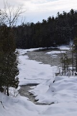 The Plaisance waterfall in southern Quebec
