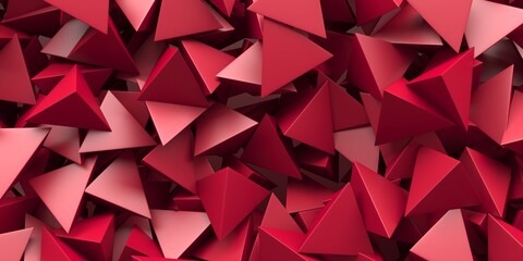 Triangle Poligon Red Abstract futuristic Background