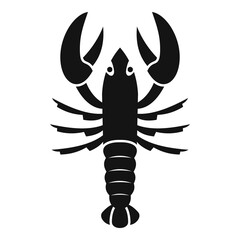 Dinner lobster icon. Simple illustration of dinner lobster vector icon for web design isolated on white background
