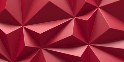 Triangle Poligon Red Abstract futuristic Background