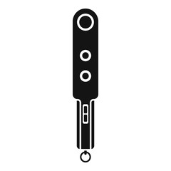 Metal detector system icon. Simple illustration of metal detector system vector icon for web design isolated on white background