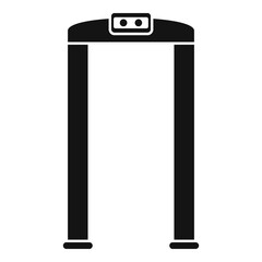 Arch metal detector icon. Simple illustration of arch metal detector vector icon for web design isolated on white background