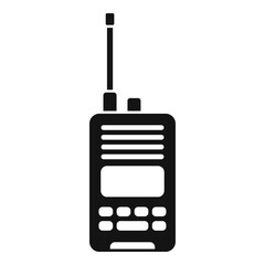 Fototapeta premium Radio walkie talkie icon. Simple illustration of radio walkie talkie vector icon for web design isolated on white background