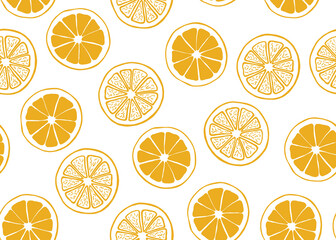 seamless pattern with oranges